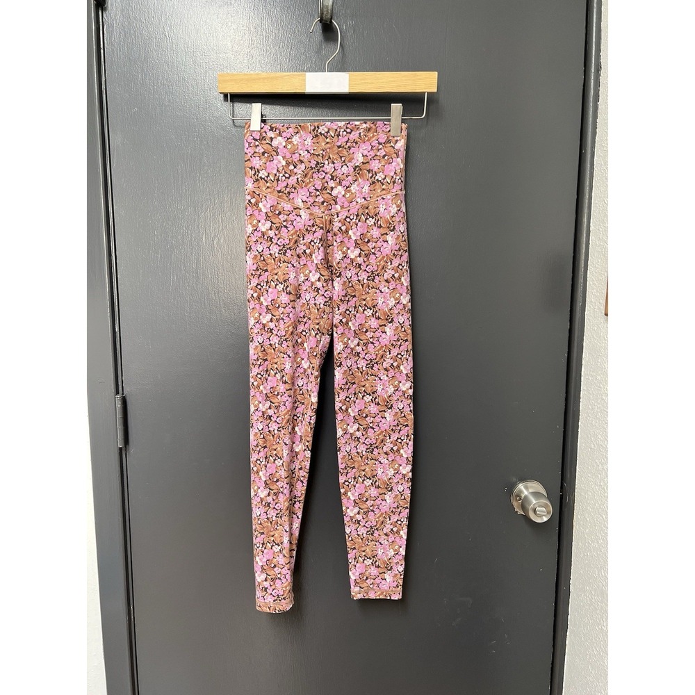 Aerie OFFLINE Leggings Real Me 7/8 Hi Rise Pink Floral Size S